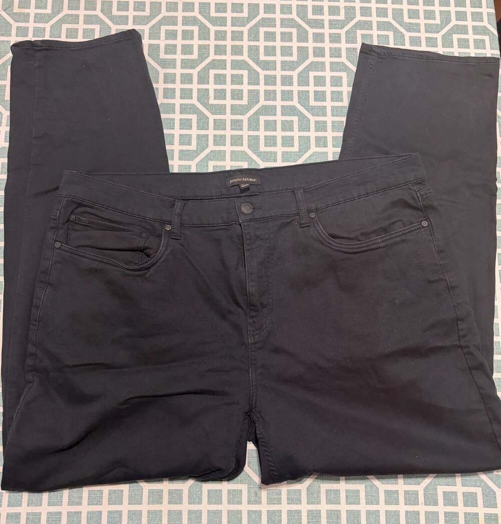 Banana Republic Straight Jeans 40x32 Black Denim